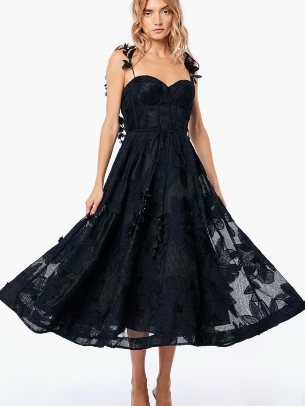 Ciebon Emilia bustier lace Midi Dress cocktail